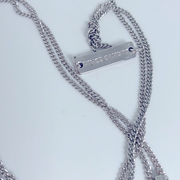 Vince Camuto silver tone rhinestone pendant - Picture 3 of 4